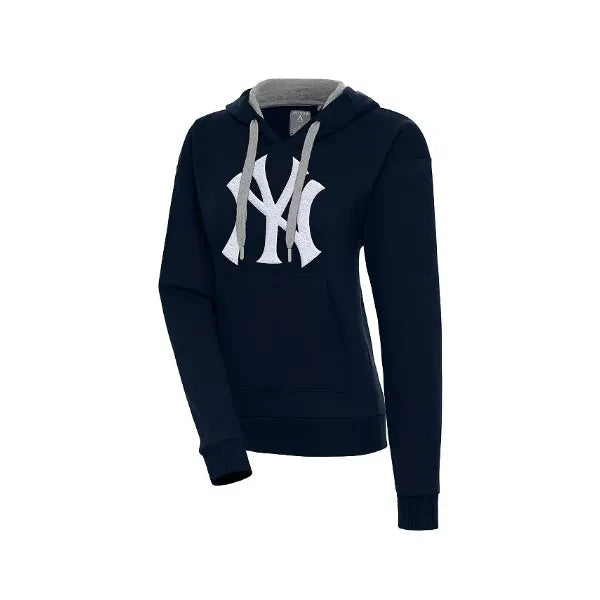 Antigua Women's Navy New York Yankees Victory Pullover Hoodie , Navy