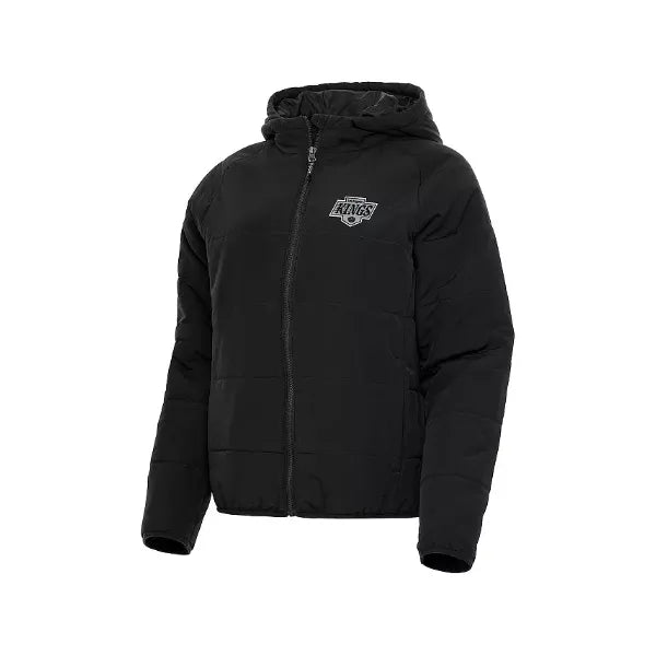 Antigua Women's Black Los Angeles Kings Universe Full-Zip Puffer Jacket, Black
