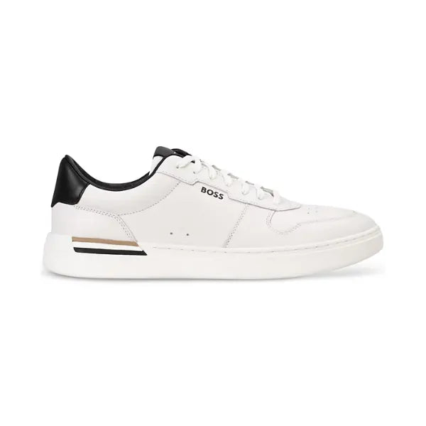 Hugo Boss Men's Clint Leather Tennis-Style Sneakers - White