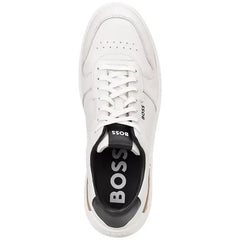 Hugo Boss Men's Clint Leather Tennis-Style Sneakers - White