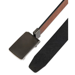 Alfani Men's 2-In-1 Reversible AlfaTech Custom Fit Pressure Locking Plaque Buckle Belt