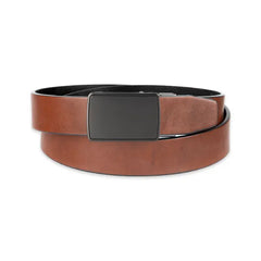 Alfani Men's 2-In-1 Reversible AlfaTech Custom Fit Pressure Locking Plaque Buckle Belt