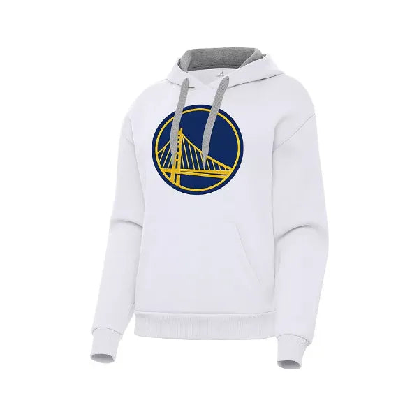 Antigua Women's White Golden State Warriors Victory Pullover Hoodie, White