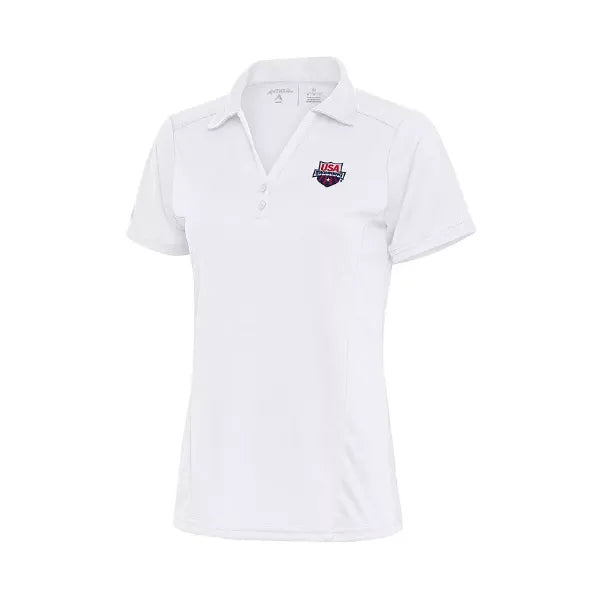 Antigua Women's White USA Swimming Tribute Polo Shirt , White