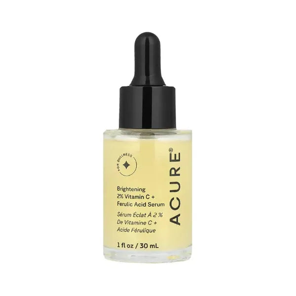 ACURE Brightening 2% Vitamin C + Ferulic Acid Serum - 1 fl oz (30 ml)