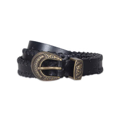 Frye Women's Leather Laced Buckle Belt