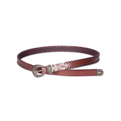 Frye Women's Leather Laced Buckle Belt