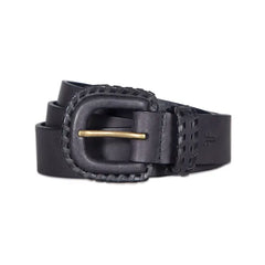 Frye Women's Covered Buckle Leather Lacing Belt