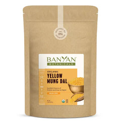 Banyan Botanicals Organic Yellow Mung Dal Gut Friendly Plant Based Protein Premium Split Mung Beans for Kitchari, Easy Digestion & Metabolic Purity USDA Organic