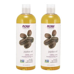 NOW Foods Solutions, Jojoba Oil, 100% Pure Moisturizing, Multi-Purpose Oil for Face, Hair and Body