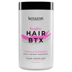 Kerazon Professional Intensive Brazilian Hair BTX Smoothing Treatment For All Hair Types, Thermal Activated Hair Mask Damaged Hair and Long Lasting Volume And Frizz Control
