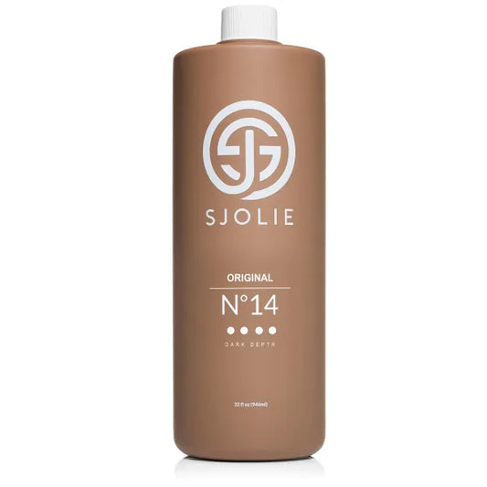 SJOLIE Spray Tan Solution - No. 14 - Dark Depth Tanning Spray | Hydrating Sunless Tanner for Long Lasting, Dark Bronze Finish