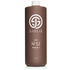 SJOLIE Spray Tan Solution - Luxe 12 - Violet Based Dark Blend | Sunless Tanning Solution for Deep, Dark Bronze Finish, All Natural