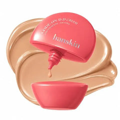 Hanskin DD Cream Foundation Korean BB Cream Liquid Foundation Lightweight Semi Matte Tinted Moisturizer Pore Blurring, Tone Evening Daily Base Makeup