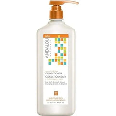 Andalou Naturals Argan Oil & Shea Moisture Rich Conditioner, Avocado Oil & Vitamin E, Moisturizing for Dry Hair