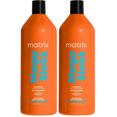 Matrix Mega Sleek Conditioner – Smoothing & Detangling for Dry, Damaged & Frizzy Hair with Shea Butter (Vegan, Salon Professional)