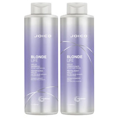 Joico Blonde Life Violet Shampoo & Conditioner Set| For Cool & Bright Blonde Hair | Neutralize Brassy Tones | Banish Yellow Tones | Boost Shine | Sulfate Free | Fortified With Monoi & Tamanu Oil