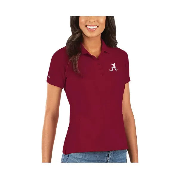 Antigua Women's Crimson Alabama Crimson Tide Legacy Pique Polo, Crimson