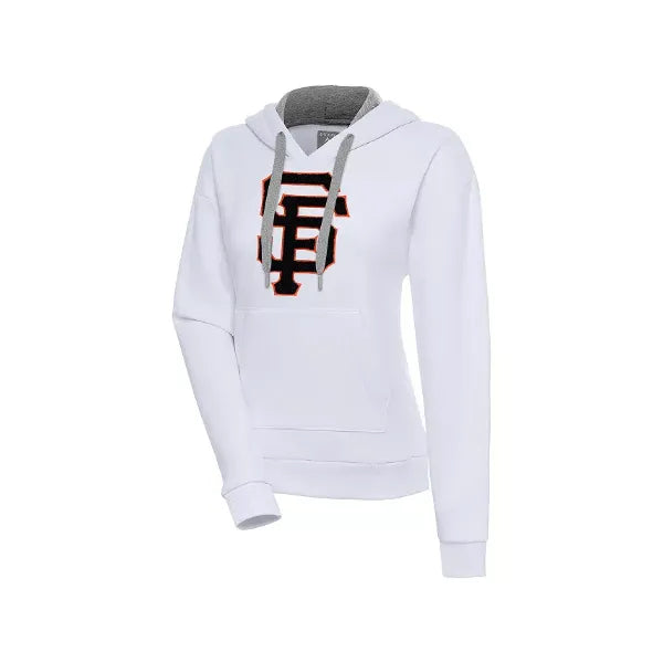 Antigua Women's White San Francisco Giants Victory Pullover Hoodie, White