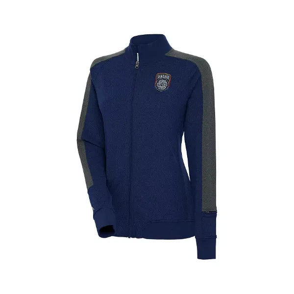 Antigua Women's Navy San Diego FC Strike Anthem Full-Zip Jacket