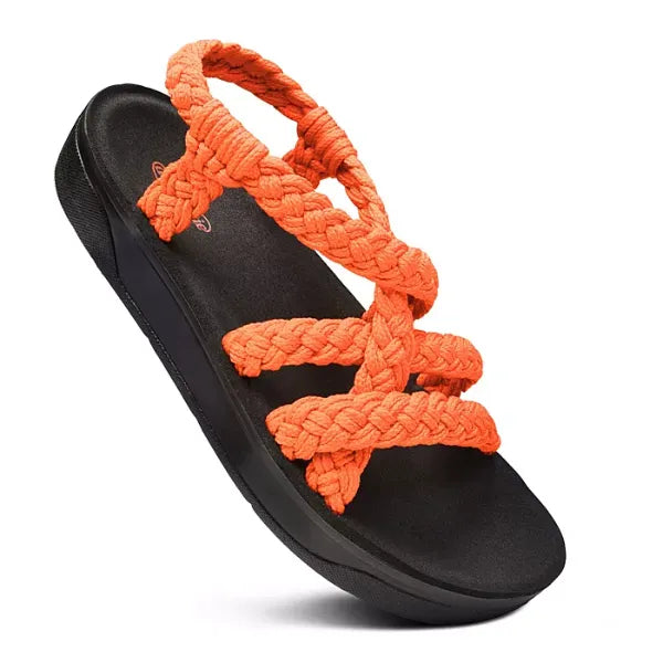 Aerothotic Maris Womens Slingback Sandals with Arch Support, Stylish Summer Footwear