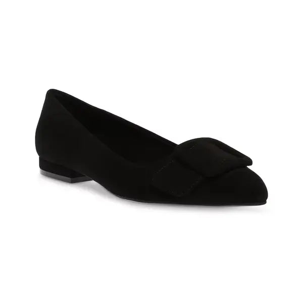 Anne Klein Womens Kalea Pointed Toe Buckle Flats, Stylish and Comfortable Shoes