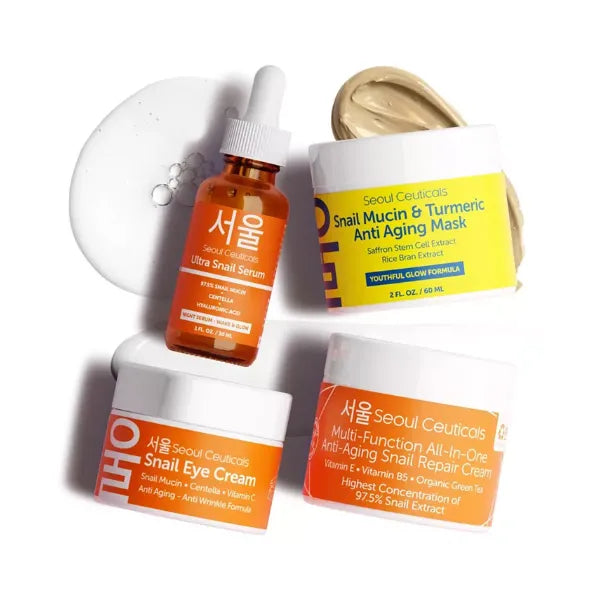 Seoul Ceuticals Korean Beauty Bundle Snail Mucin Glow Kit