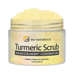 M3 Naturals Exfoliating Body Scrub | Turmeric Body Scrub 12oz