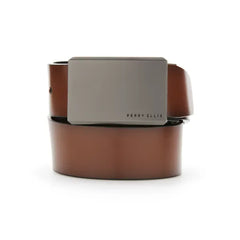 Perry Ellis Portfolio Men's Plaque Reversible Belt