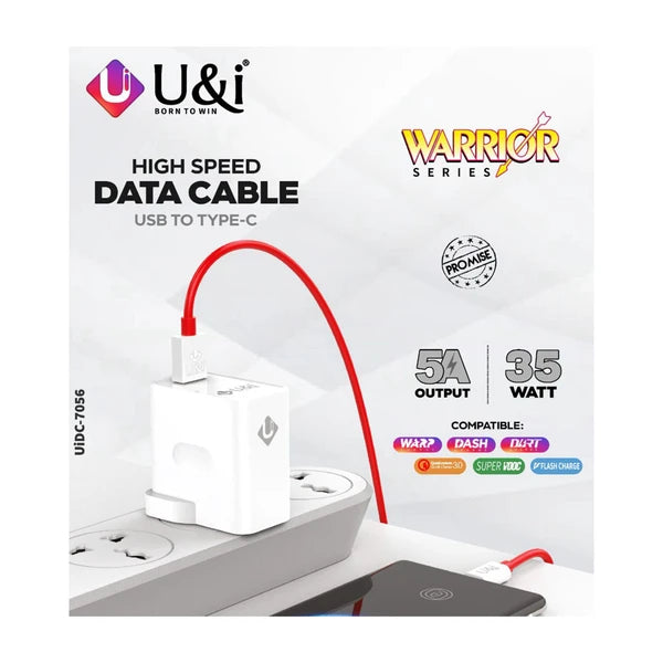 UI USB A to Type C Data Cable Warriors Series -7056