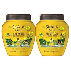 SKALA Maracujá Hair Care Kit Treatment Cream + Shampoo + Conditioner (3 pcs) Hydrating & Softening Formula for Smooth, Manageable Hair with Fruity Freshness