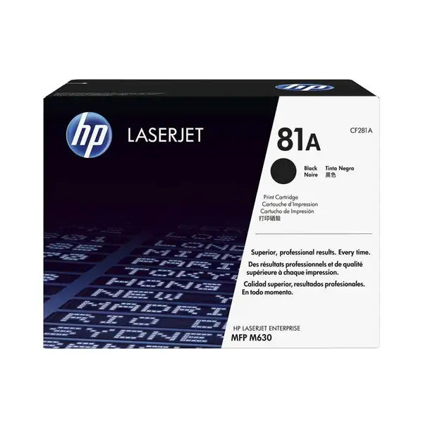 HP 81A Original LaserJet Toner Cartridge (CF281A) - Black