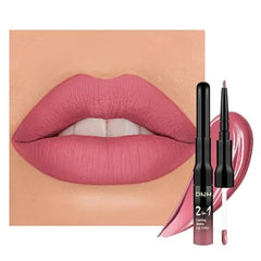 Kaely 2-in-1 Matte Lipstick and Lip Liner, Liquid Lip Stain Makeup for women Long Lasting Waterproof Smudge Proof