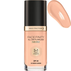 Max Factor Facefinity All Day Flawless Liquid Foundation 3 in 1, 045 Warm Almond- 30 Ml