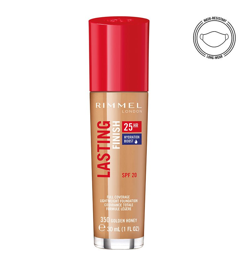 Rimmel Lasting Finish Foundation 350 Golden Honey 30Ml - AllurebeautypkRimmel Lasting Finish Foundation 350 Golden Honey 30Ml