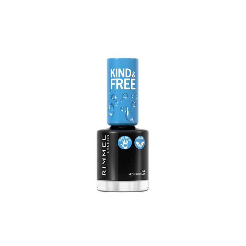 Rimmel Kind & Free Nail Polish -159 Midnight Sky - AllurebeautypkRimmel Kind & Free Nail Polish -159 Midnight Sky