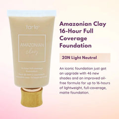 Tarte Amazonian Clay 16-Hour Full Coverage Foundation- 20N Light Neutral