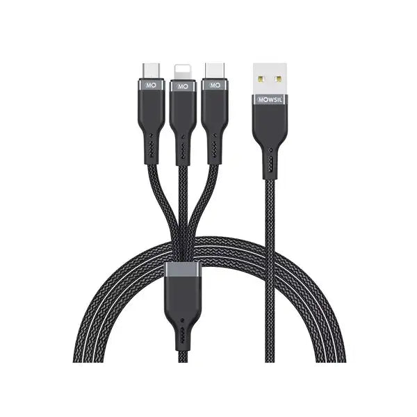 Mowsil USB to 3 in 1 Cable (1.2 Meter)