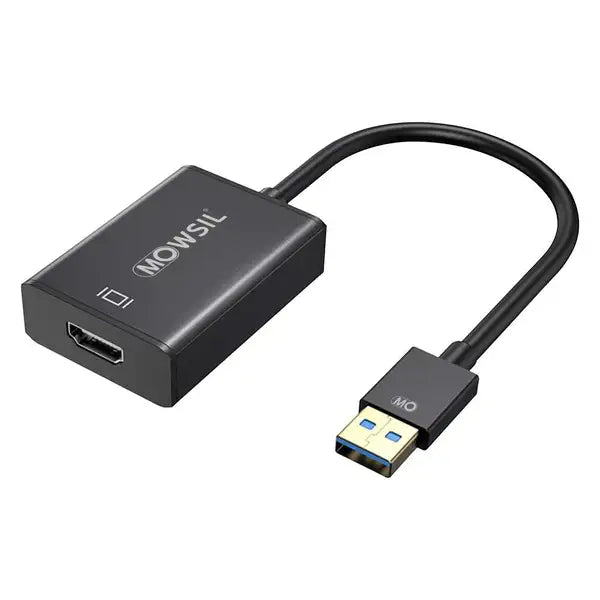 Mowsil Cable USB 3.0 To HDMI Adapter, 1080P 60HZ HD Audio Video Converter Cable