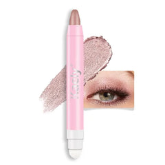 Kaely 2 in 1 Cream Eye Shadow Brightener Sticks for Eyes, Pencil Eyeshadow Applicator Stick Waterproof Pigmented, Eye Shadow Palette Highlighter Makeup