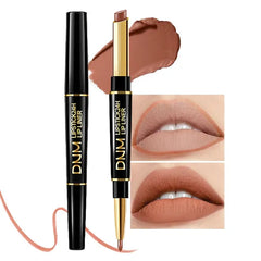 Kaely 2-in-1 Lip Liner & Lipstick Set Kit for Women, Matte Lips Kit with Lip Liner Lip Stains Long Lasting Waterproof 24 Hour Lipstick and Lip Liners Combo Lipliners Pencil Set