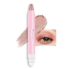 Kaely 2 in 1 Cream Eye Shadow Brightener Sticks for Eyes, Pencil Eyeshadow Applicator Stick Waterproof Pigmented, Eye Shadow Palette Highlighter Makeup
