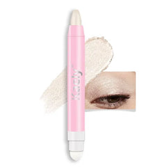 Kaely 2 in 1 Cream Eye Shadow Brightener Sticks for Eyes, Pencil Eyeshadow Applicator Stick Waterproof Pigmented, Eye Shadow Palette Highlighter Makeup