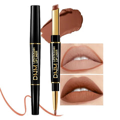 Kaely 2-in-1 Lip Liner & Lipstick Set Kit for Women, Matte Lips Kit with Lip Liner Lip Stains Long Lasting Waterproof 24 Hour Lipstick and Lip Liners Combo Lipliners Pencil Set