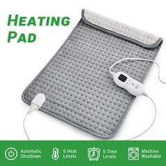 Gogreen Extra Large Electric Heating Pads 16''×24'', Dry & Moist Heat With Auto Shut Off