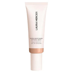 Laura Mercier Tinted Moisturizer Natural Dewy with SPF 30: 24HR+ Hydration, Long Lasting, Sheer to Light, Buildable Coverage, Dewy Finish, Improve Skin Tone and Texture, Skin Tint, 1.5 Ounce (Full Size)