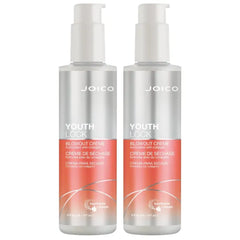 Joico YouthLock Blowout Crème Formulated With Collagen | Youthful Body & Bounce | Strengthen & Protect | Reduce Breakage & Frizz | Soften & Detangle Hair | Boost Shine | Sulfate Free | With Arginine