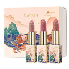 CATKIN Lip Balm Color Tinted Shimmer Lipstick Ultra Hydrating Lip Moistrurizer Lip Care with Vitamin E Nourishing For Cracked & Dry Lips 0.12 oz