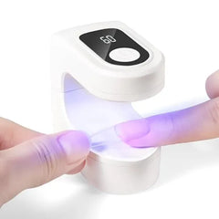 SAVILAND Mini UV Nail Lamp Quick Dry Flash Cure Lamp Gel Nail Lamp 16W Portable UV Light for Gel Nails lampara uv/led para uñas de Gel Nail Extension UV LED Lamp for Manicure Starters DIY Nail Art
