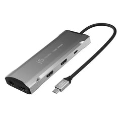 j5CREATE JCD397 USB-C Triple Monitor Dock, 4K@60Hz, 10Gbps Speed - Space Gray